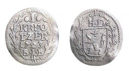 1 Kreuzer AR
Hessen, Darmstadt, Ernst Ludwig, 1723
16 mm, 0,44 g