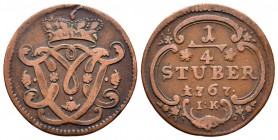 1/4 Stuber
Cologne, 1767
20 mm, 2,59 g
