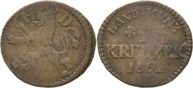 1 Kreuzer
Ludwig X (1790-1806), Hessen-Darmstadt, 1801
3g