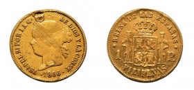 1 Peso AV
Spanien, Isabel II (1833-1868), Manila (Filipinas)
15 mm, 1,65 g