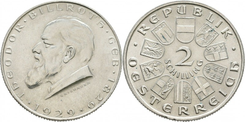 2 Schilling AR
Austria, Theodor Billroth
30 mm, 12 g