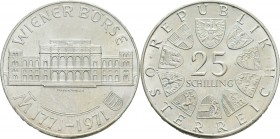 25 Schilling AR
Austria, Wiener Börse, Vienna, 1971
12g