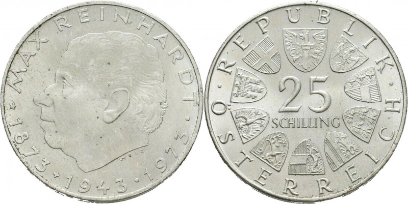 25 Schilling AR
Austria, Max Rheinhardt, Vienna, 1973
12g
