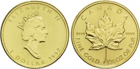 1/20 OZ AV
1 Dollar, Canada, Maple Leaf, Gold 999/1000
1,55 g