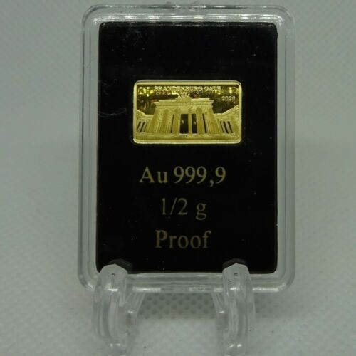 ½ g fine gold, Brandenburger Tor