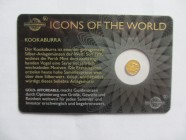 1/200 OZ AV
Icons of the World, 10 FRW, Ruanda 2015, Kookaburra
8 mm