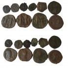 Lot of 10 Byzantine Coins, SOLD AS SEEN, NO RETURN