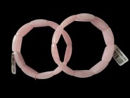 Two Bracelets, rose quartz
