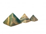 Pyramids, Alabaster, Egypt, hight 5-6,5 cm