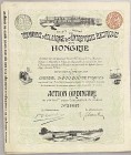 Belgium Brussels Ordinary Share 1899 "Tramways d'Eclairage & d'Entreprises Electriques en Hongrie"
# 31647; Capital: 5000000 Francs in 50000 Preferen...