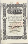 Belgium Brussels Share 1919 "Les Nouvelles Usines Bollinckx"
# 126243; Capital: 38593400 Francs in 192967 Parts Sociales; AUNC