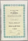 Belgium Brussels Share 1000 Francs 1944 "Films et Attractions de Belgique: FIABEL"
# 001233; Capital: 5000000 Francs in 5000 Actions; AUNC