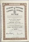 Belgium Brussels Beneficiary Share 1956 "SUCRAF"
# 093783; Sucrerie et Raffinerie de L'Afrique Centrale "SUCRAF" (Belgian Congo, Bukavu); Capital: 44...