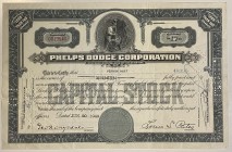United States New York Phelps Dodge Corporation Share 17 Shares 1949 
Unfiilled Backside; # 0219945