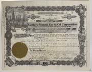 United States Delaware Century Natural Gas & Oil Corporation Share 1000 Shares 1953 
Canceled; # 5551