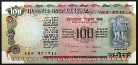 India 100 Rupees 1979
P# 86f; № OKW571714; UNC