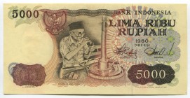Indonesia 5000 Roepiah 1980 
P# 120; UNC