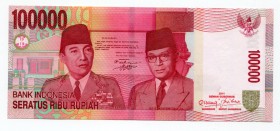 Indonesia 100000 Rupiah 2011 
P# 146g; UNC