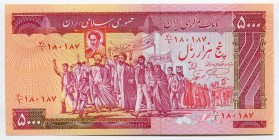 Iran 5000 Rials 1983 - 1993 (ND)
P# 139; № 180187; UNC