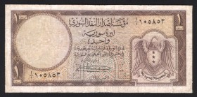 Syria 1 Livre 1950 Rare
P# 73; VF
