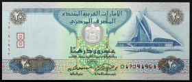 United Arab Emirates 20 Dirhams 1997
P# 21a; № 017091963; UNC
