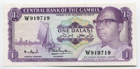 Gambia 1 Dalasi 1971 - 1987
P# 4g; № W919719; UNC