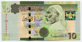 Libya 10 Dinars 2011 
P# 78; № 899511; UNC