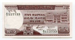 Mauritius 5 Rupees 1985 (ND)
P# 34; UNC