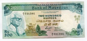 Mauritius 200 Rupees 1985 (ND)
P# 39a; aUNC