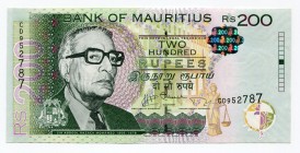 Mauritius 200 Rupees 2013 
P# 61b; UNC