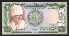 Sudan 20 Pounds 1983 
P# 28; VF