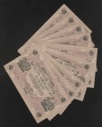 Russia 9 x 250 Roubles 1917 With Consecutive Numbers
P# 36; aUNC