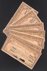 Russia Ekaterinodar 7 x 100 Roubles 1919 
P# S498B; Checks that were used as money; F