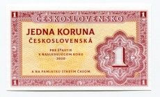 Czechoslovakia 1 Koruna 2020 Specimen "Best Wishes in 2020"
Fantasy Banknote; Limited Edition; Made by Matej Gábriš; BUNC