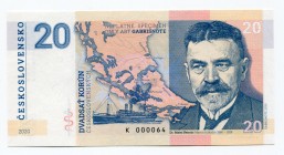 Czechoslovakia 20 Korun 2020 Specimen "Dr. Matej Bencur"
Fantasy Banknote; Limited Edition; Made by Matej Gábriš; BUNC