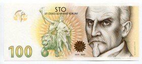 Czech Republic Commemorative Banknote "100th Anniversary of the Czechoslovak Crown" 2019 (2020) Series "B"
100 Korun 2019; Released just 2.000 Pieces...