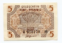 Germany Rheinland-Pfalz, Koblenz 5 Pfennig 1947 French Zone of Occupation
P# S1004; Grabowski FBZ-4; # A 910179; AUNC