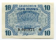 Germany Rheinland-Pfalz, Koblenz 10 Pfennig 1947 French Zone of Occupation
P# S1005; Grabowski FBZ-5; # A 001972; AUNC