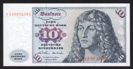 Germany - FRG 10 Deutsche Mark 1970 
P# 31a; UNC