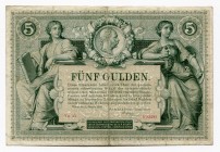 Austria 5 Gulden 1881 
P# A154