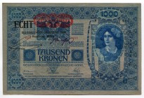 Austria 1000 Kronen 1902 (1919)
P# 58; # 1339 01268; UNC
