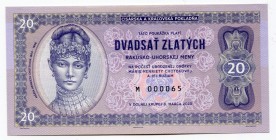 Austria-Hungary 20 Zlatych / Gulden / Forint 2020 Specimen "Mária Henrieta Choteková"
Fantasy Banknote; Limited Edition; Made by Matej Gábriš; BUNC...