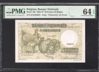 Belgium 50 Francs / 10 Belgas 1947 PMG 64
P# 106; UNC