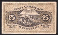 Estonia 25 Marka 1919 
P# 47b; VF