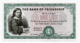 Europe Bank of Friendship 1 Like 2021 
Fantasy Banknote; Limited Edition; Made by Matej Gábriš; BUNC