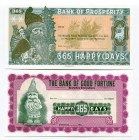 Europe Lot of 2 Christmas & New Year Notes 
Fantasy Banknote; Limited Edition; Made by Matej Gábriš; BUNC