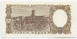 Argentina 5 Pesos 1960 - 1962
P# 275; № 58513295A; UNC