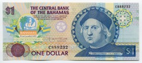 Bahamas 1 Dollar 1992 Commemorative
P# 50a; № C 888232; UNC; "C. Columbus"