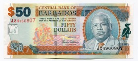 Barbados 50 Dollars 2007 
P# 70a; UNC