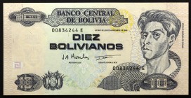 Bolivia 10 Bolivianos 1997
P# 204с; № 00834244E; UNC